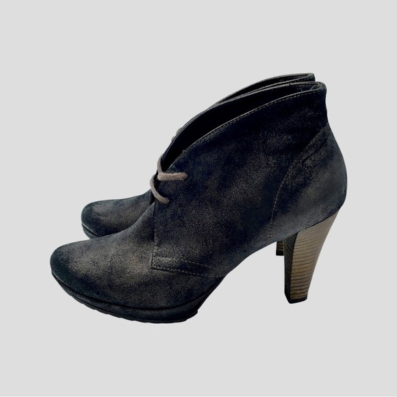 Paul Green Lace Up Platform High Heel Bootie Boots - Picture 5 of 11